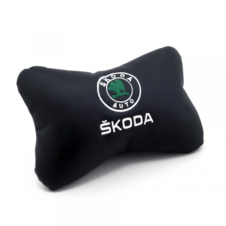 Подушка подголовник Skoda автомобильная Skoda